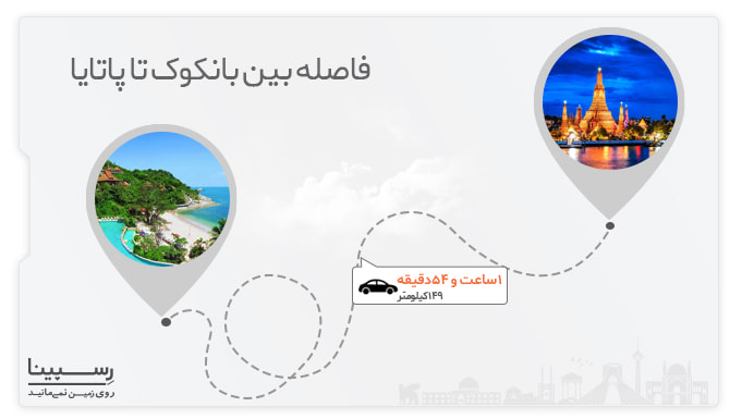 مسافت بین بانکوک تا پاتایا